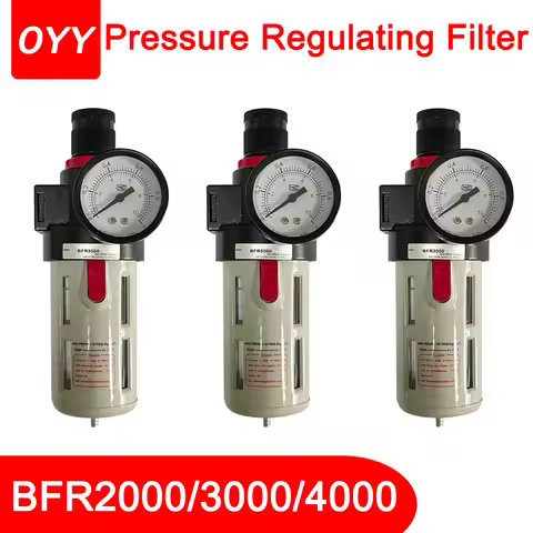BFR2000 BFR3000 BFR4000 1/4 3/8 1/2 Air Compressor Oil Water Separator Filter Regulator Air Source P