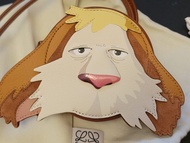 經典小牛皮因因 Cookie 手拿包 Loewe x Howl's Moving Castle 哈爾移動城堡 連卡西法 火貼紙 宮崎駿 last crossover 茵茵散子包 Coin Bag 掛頸