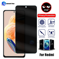 Anti-spy Tempered Glass for Xiaomi Redmi Note 13 12 12s 11 11s 10 9 9t 9s 8 7 6 5 4 4X K20 K30 Pro 4G 5G Privacy Screen Protector