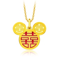 CHOW TAI FOOK Disney Classics 999 Pure Gold Pendant - Double Happiness R24245