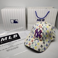 Topi Baseball NY MLB Rainbow Cap Putih C-860