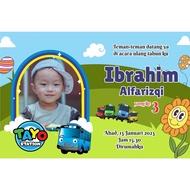 18pcs Tasyakuran Rice Box Stickers - Birthday Stickers, Rice Box Stickers 10x6.6CM