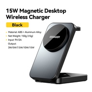 Essager 3 In 1แม่เหล็ก15W ที่ชาร์จแบบไร้สายขาตั้งสำหรับ iPhone 15 Pro Airpods นาฬิกา Apple ที่จับสถา