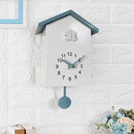 Cuckoo Alarm Clock Nordic Style Wall Clock Cuckoo out Window Timing Wall Clock Bird Hourly Chiming C