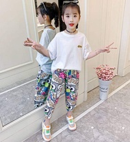 MML Childrens Fashion 2PCS（Blouses+pants） High Quality korean pants for kids girl casual clothes 3 t
