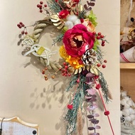 | 小夢境花藝 | 2026 紅喜迎春 祈福注連繩 馬年注連繩