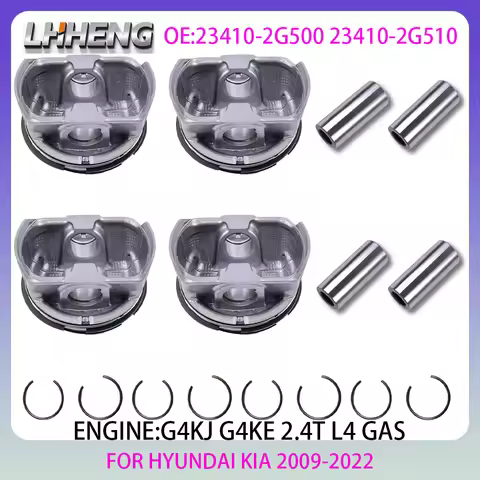 Engine Piston & Piston Ring set For HYUNDAI ix35 GRANDEUR SANTA SONATA TUCSON KIA 2.4L 2.4 L T L4 GA