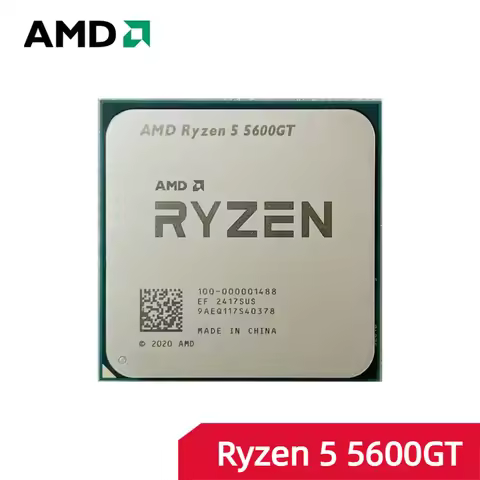 AMD CPU Ryzen 5 5600GT R5 5600GT 4.6GHz 6-Core Socket AM4 Processador New but without cooler