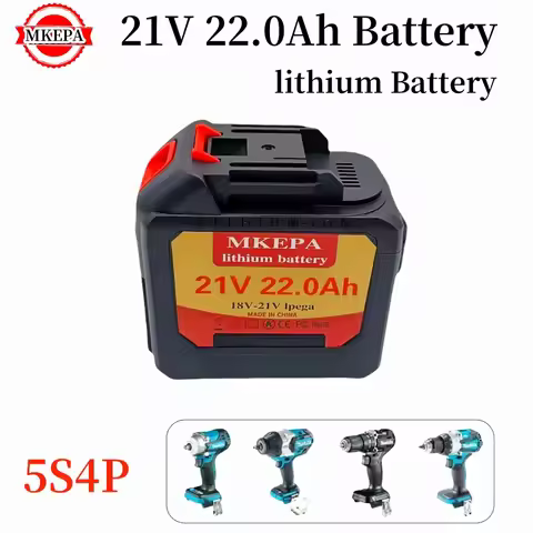 New18V 21V 5S4P 22.0Ah Rechargeable Lithium Battery For Makita 18v/21v Power Tools Cordless Wrench S