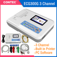 CONTEC Digital 3 Channel ECG Machine EKG Cardiac  Monitor Electrocardiograph USB PC Software