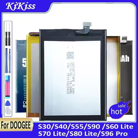 Battery for DOOGEE S90 S30 S40 S55 S60 S70 S80 Lite S96 Pro
