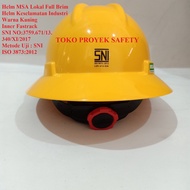 LOKAL MSA Fullbrim Local Sarangan Fastrack Project Safety Helmet MSA Fullbrim Helmet/ Fasttrack Proj
