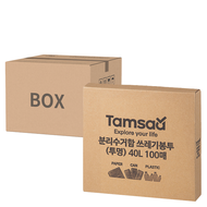 Tamsaa 透明垃圾袋  40L  1盒