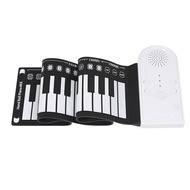 YQ5 49 Keys Digital Keyboard Piano Portable Silicone Electronic Roll Up Piano USB Charging Cable Hand Roll Piano
