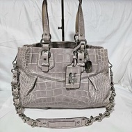 100% Authentic Coach Madison Grey Leather