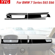 For BMW 7 Series E65 E66 2002-2008 Car Accessories Piano Black Central Control Dashboard Air Outlet 