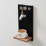 Retro Coffee Shop Fun Decoration Creative Listing with Faucet Shelf Wall Decoration Shelf House Numb