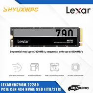 Lexar NM790 1TB or 2TB or 4TB SSD M.2 2280 PCIe Gen4x4 NVMe 1.4 Internal SSD Up to 7400MB/s Read Up