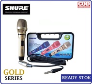 MIK/MIC SHURE SM-58G Microphone Kabel Profesional Dynamic Gold Koper