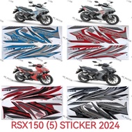 HONDA RSX150 BODY COVER STICKER STRIPE COVER SET RSX 150 2024 (5) BLUE SILVER RED GREY HONDA REPSOL 