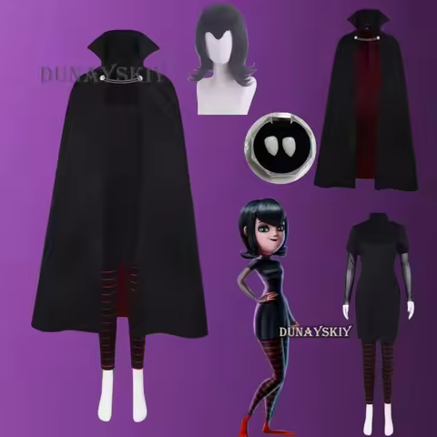 Dracula Mavis Cosplay Costumes With Wig Hootel Transylvania Role Play Halloween Carnival Party Outfi