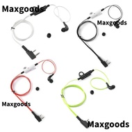 MAXGOODS Earphone PTT Mic, 2 Pin ABS Earpiece, Two Way Radio 2 Way Walkie Talkie Earphones for Kenwo