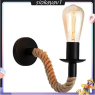 Retro Rope Wall Sconce Stairway Aisle Indoor Outdoor Lighting