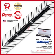 Pentel Sterling Rollerball Pen - Black CT / K611A - Energel LR7 refill [RetailsON]