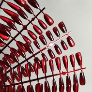 Cherries Red Wearable Nails Nails High-End Feeling Wine Red Angola Red Manicure Cat Eye Wearable Man