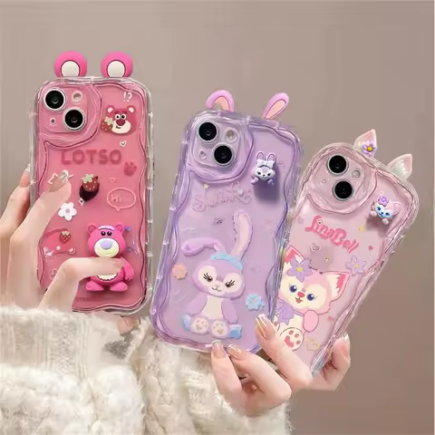 3D StellaLou Lotso Case For Case For RENO 14F 13F 11F 12F 13 14 PRO 10 6 Lite OPPO A2 A3 A5 A6 PRO A