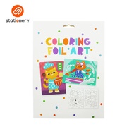 DIY Coloring Foil Art Activity Craft Set for Kids
