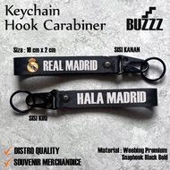 GANTUNGAN REAL MADRID KEYCHAIN - MADRID KEYCHAIN - REAL MADRID CARABINER - REAL MADRID FOOTBALL KEYC