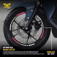 Yamaha Lexi 155 Wheel Rim Variation Sticker Motorcycle Accessories 14 inch reflective Rims 21