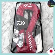 DAIWA Washable Life Jacket (Shoulder Type Manual & Automatic Inflation) Red Free DF-2021