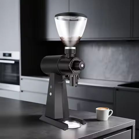 Factory Professional Coffee Grinder Electric Coffee Beans Grinder Commercial 98mm Titanium Coffee Gr