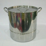 Stockpot Supra Dandang Supra 30Qt Stainless steel Tebal
