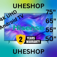 {READY STOCK} Hisense 4K UHD Android TV 75" 65" 55" 50" 75A6500H 65A6500H 55A6500H 50A6500H A6500H SERIES{FAST SHIPPING}