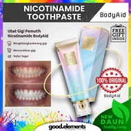 Original BODYAID Body Aid TOOTHPASTE Niacinamide Whitening Ubat Gigi Putih BUKAN XOERMIOY