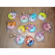 GANTUNGAN Squishy Donut Keychains, 5 Pcs
