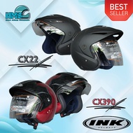 INK CX22 & CX390 ORIGINAL HALF FACE INK CX 22 & INK BATMAN CX 390 HELMET FOR ADULT MEN & WOMEN