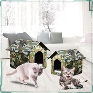 [DolitycbMY] Stray Cats Feral Cats Warm House Weatherproof Kennel Furniture for Winter, Outdoor Cats