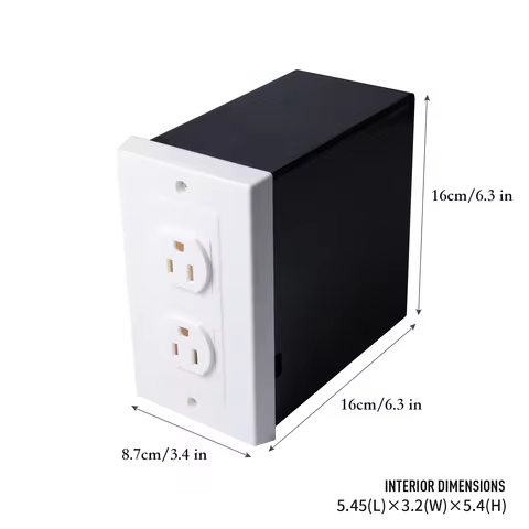 American Outlet Wall Safe - Covert Hidden Security Box Secret Socket Design Ideal for Securing Valua