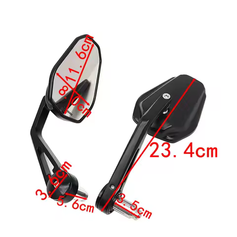 Aluminum Alloy Motorcycle Mirror 22mm Handlebar End Mirror Universal For Yamaha FZ1 FZ6 Kawasaki Z75