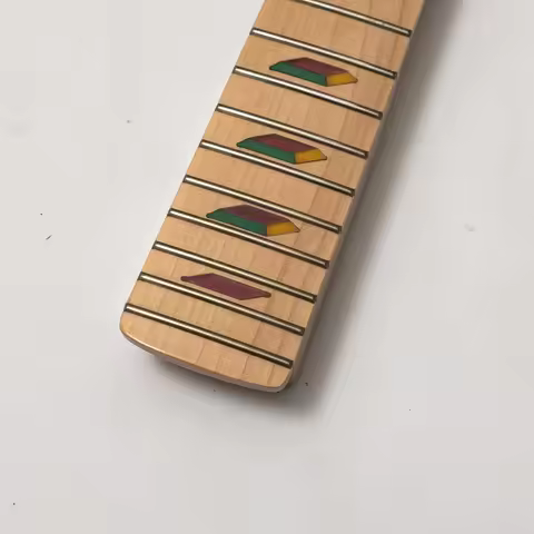 Maple Guitar Neck 25.5" 22 Frets Maple Fingerboard Modern C Right Hand Bolt On Headstock Truss Rod R