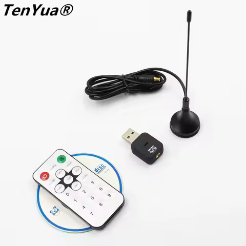 Mini USB DVB-T Digital Terrestrial TV Receiver Tuner Stick Dongle OSD MPEG-2 MPEG-4 with Antenna Rem