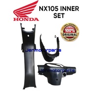 NX105 INNER SET ORIGINAL100%HONDA NX105 COVER MATT BLACK HITAM KASAR COVER