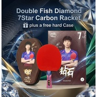 DoubleFish Diamond 7Star Carbon Racket Free Hard Case ORIG Double Fish 7 Star Table Tennis Racket