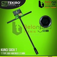 Tekiro T-Socket Wrench 13 MM Black T-Socket Wrench 13MM Shock Sok T-Socket Wrench