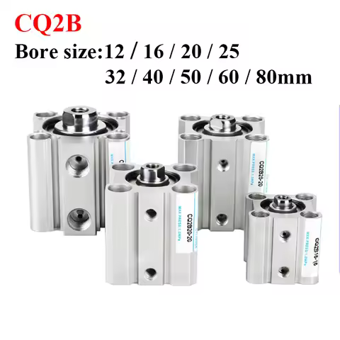 CQ2 Series CQ2B Double Acting Thin Compact Cylinder CQ2B12 CQ2B16 CQ2B20 CQ2B25 CQ2B32 CQ2B40 CQ2B50