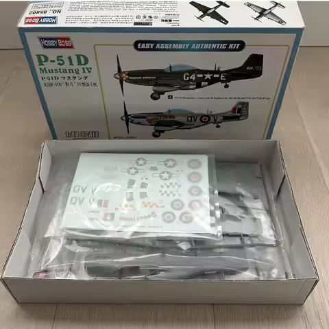 HobbyBoss 85802 1:48 Scale US P51 P-51D Mustang IV Fighter Plane Aircraft Military Plastic Assembly 